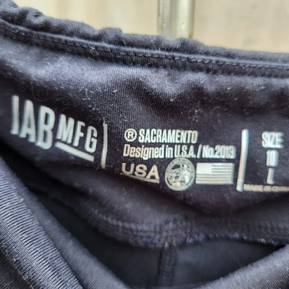 IAB mfg I am becoming black shortie shorts